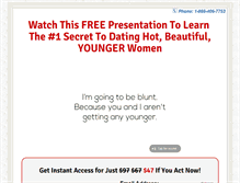 Tablet Screenshot of dateyoungerwithdignity.com